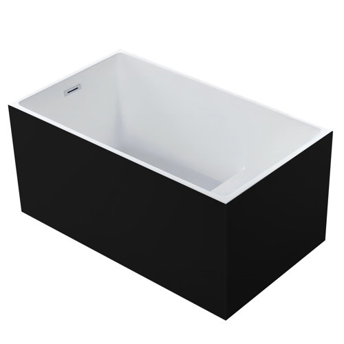 KISRAIS 47" L x 27.5" W CUPC Certified Freestanding Soaking Acrylic